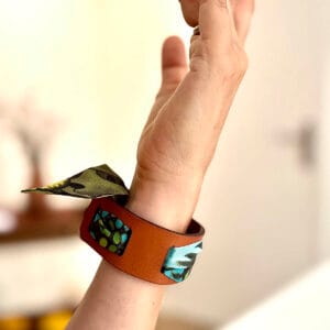 Bracelets cuir et soir - maroquinerie MC